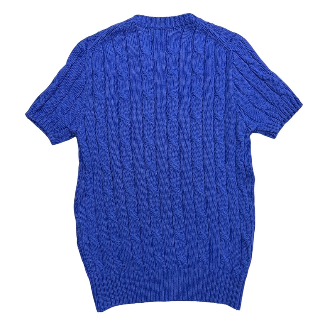 폴로 랄프로렌 네이비포니 블루 꽈배기 반팔니트 S 상품이미지3