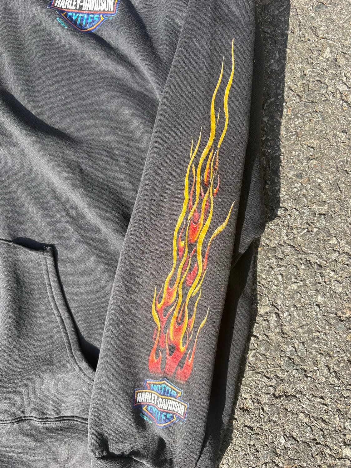 00s 할리데이비슨 플레임 후드집업 B203 상품이미지6