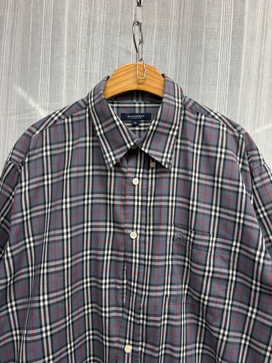 BURBERRY 버버리 아카이브 노바체크 반팔 셔츠 상품이미지4