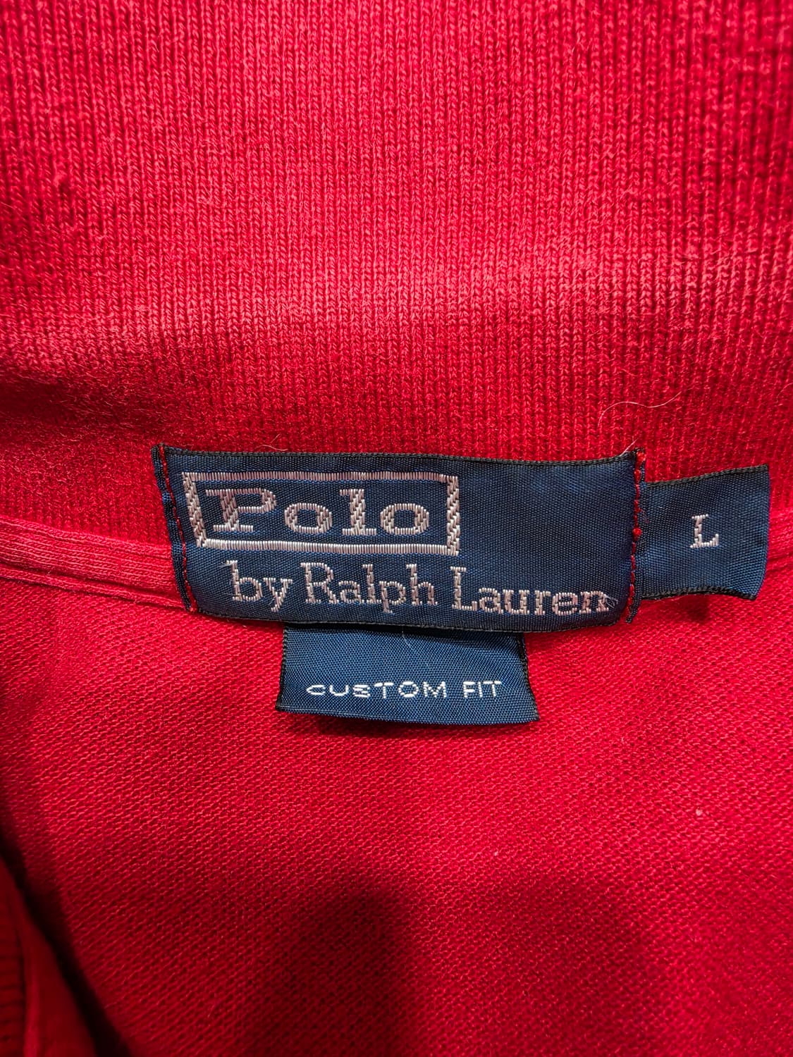 폴로 랄프로렌 빅포니 커스텀핏 PK 카라 반팔티 L 상품이미지7