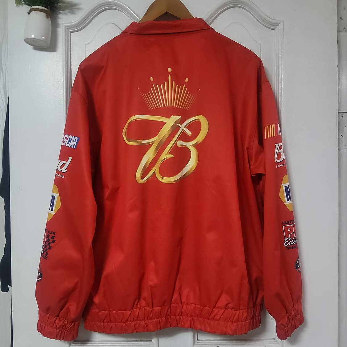 버드와이저 레이싱 자켓 라이더 라이딩 남자 바람막이 110 상품이미지3