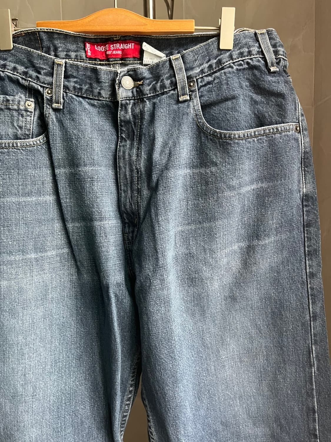 Vintage Levis 569 red font (36x32) 다크그레이 상품이미지2