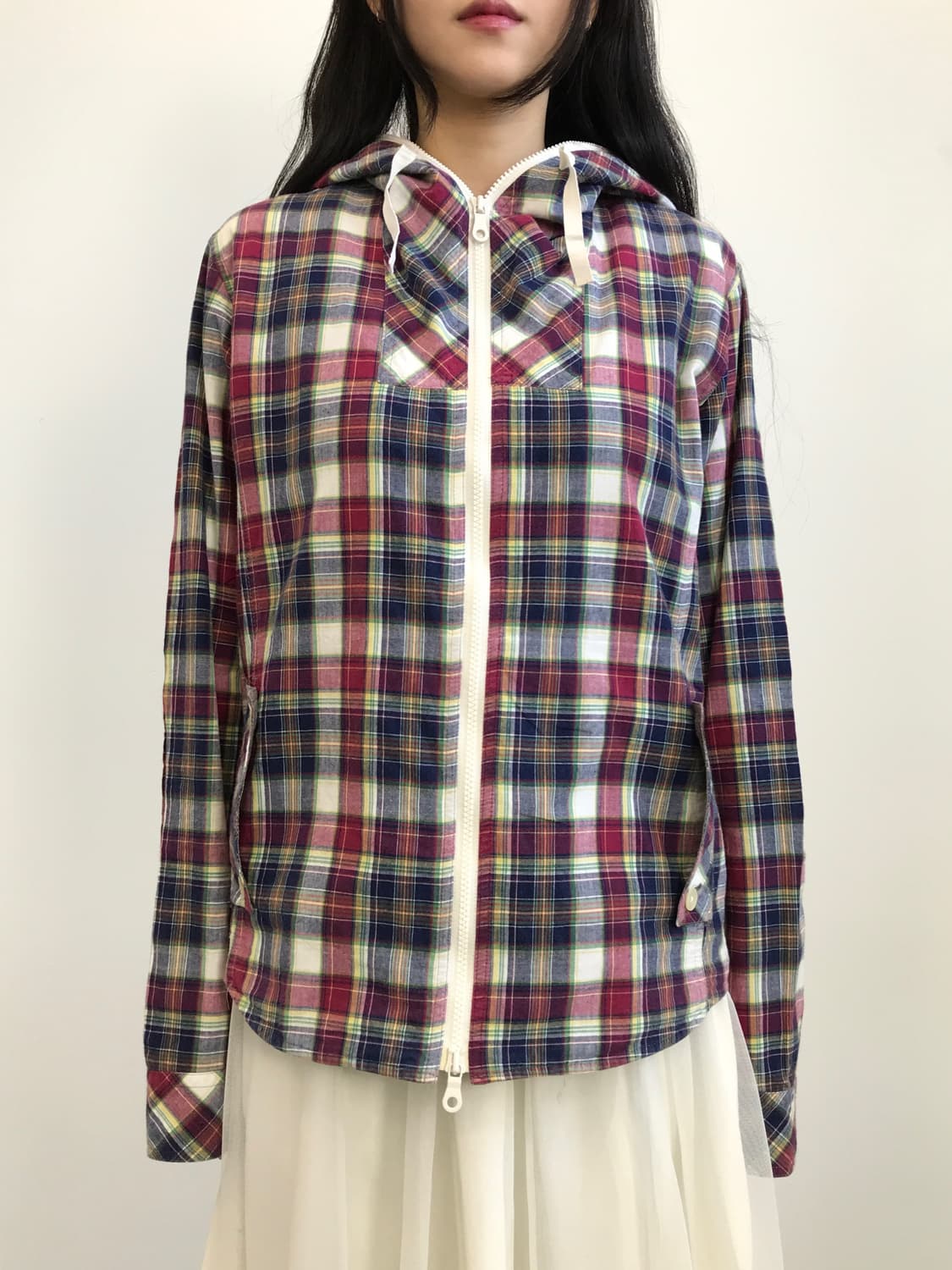 Jpn Checked Zip Up Hoodies 상품이미지2