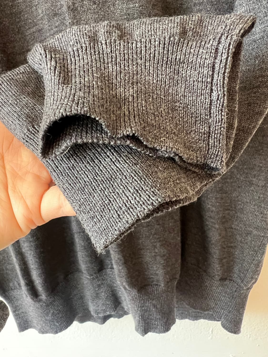 아쿠아스큐텀 남성 그레이 하프터틀넥니트 울니트 상품이미지4