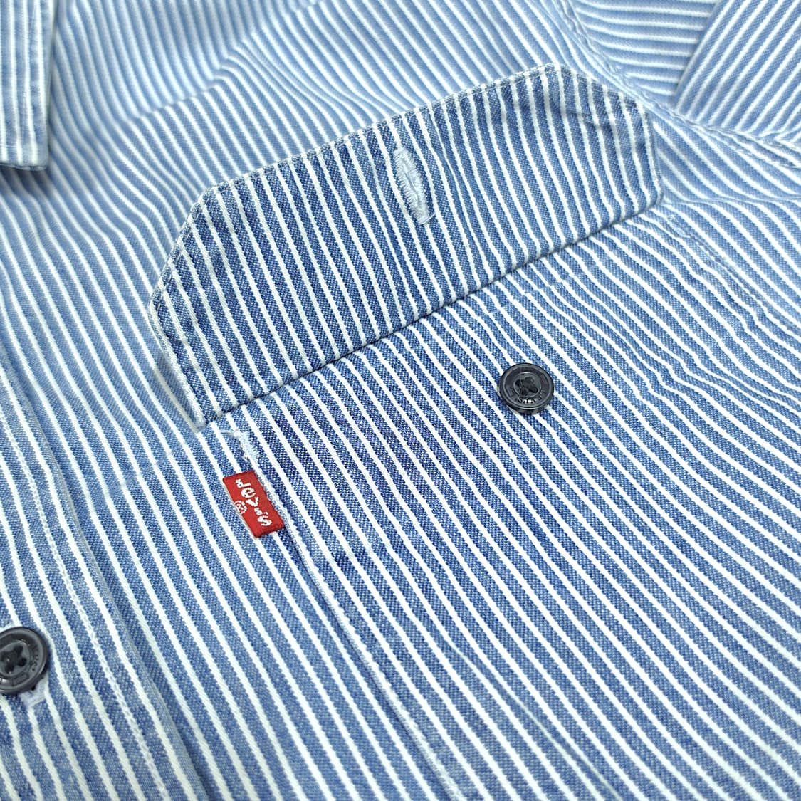 [L] 리바이스 블루&화이트 스프라이트 릴렉스핏 클래식 워커 긴팔셔츠 상품이미지5