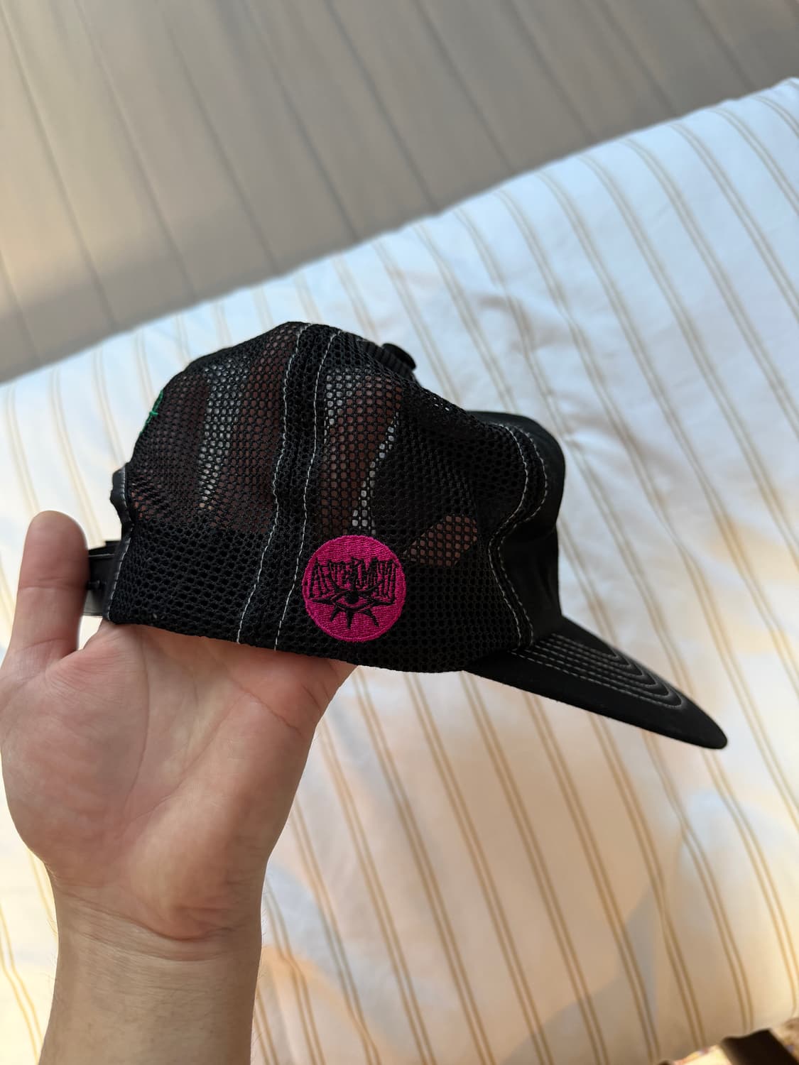 애프터매스 로고 메쉬 볼캡 블랙  상품이미지6