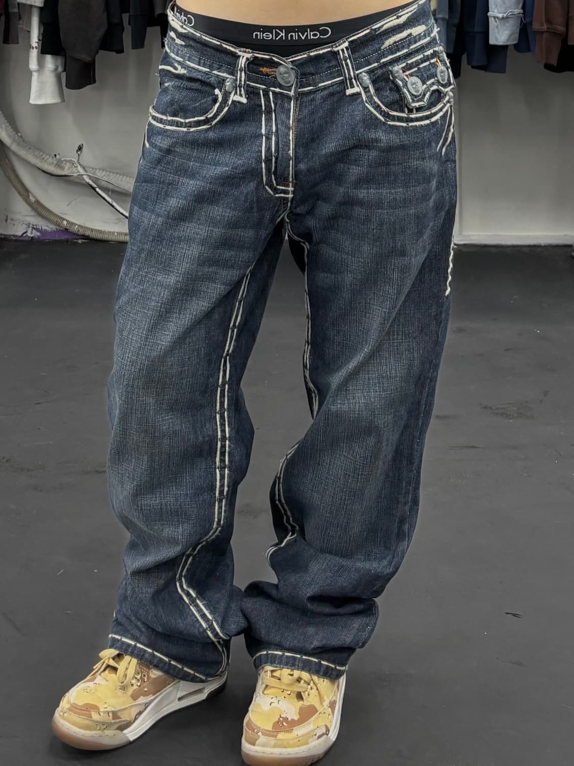 Laguna Beach 라구나비치 스컬 스티치 데님팬츠 상품이미지3