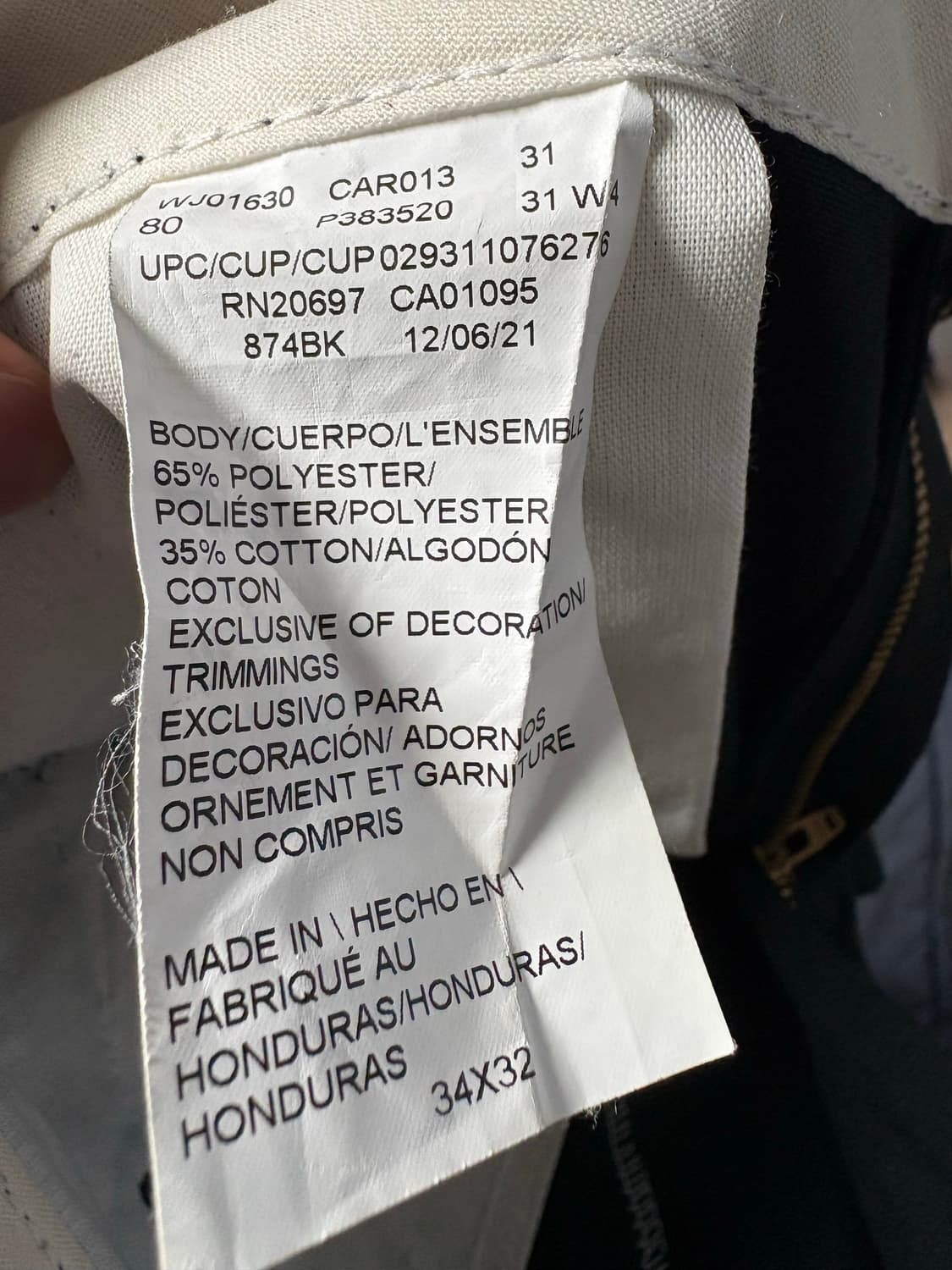 디키즈 874블랙 34x32 상품이미지3