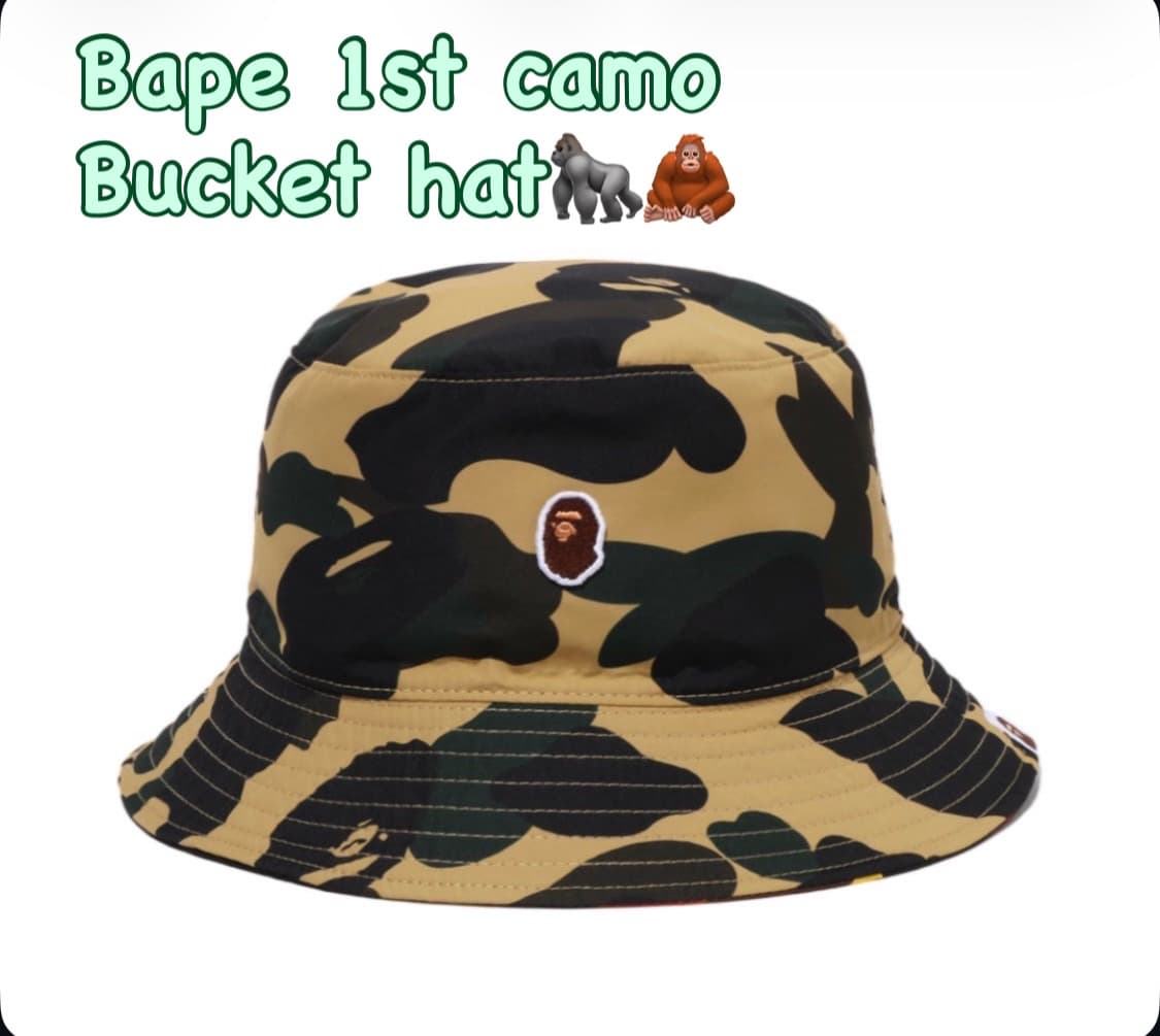 베이프 1st 카모 버킷햇 황계 상품이미지1