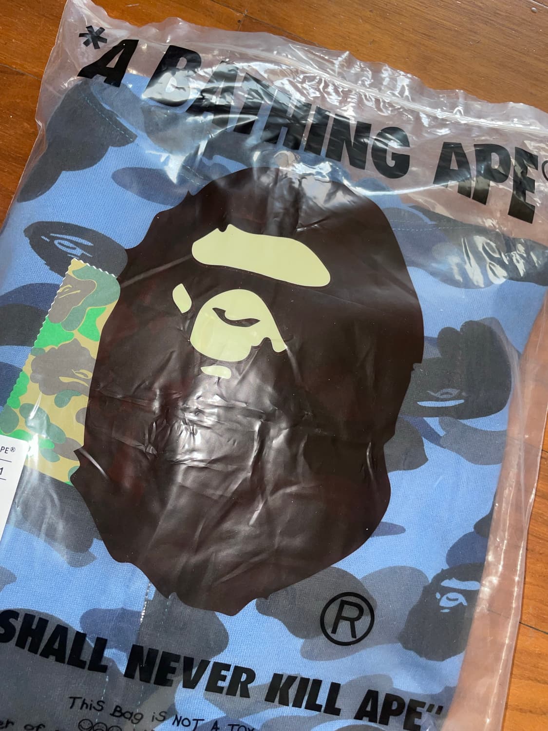 bape 베이프 카모 샤크 후드집업 블루 상품이미지1