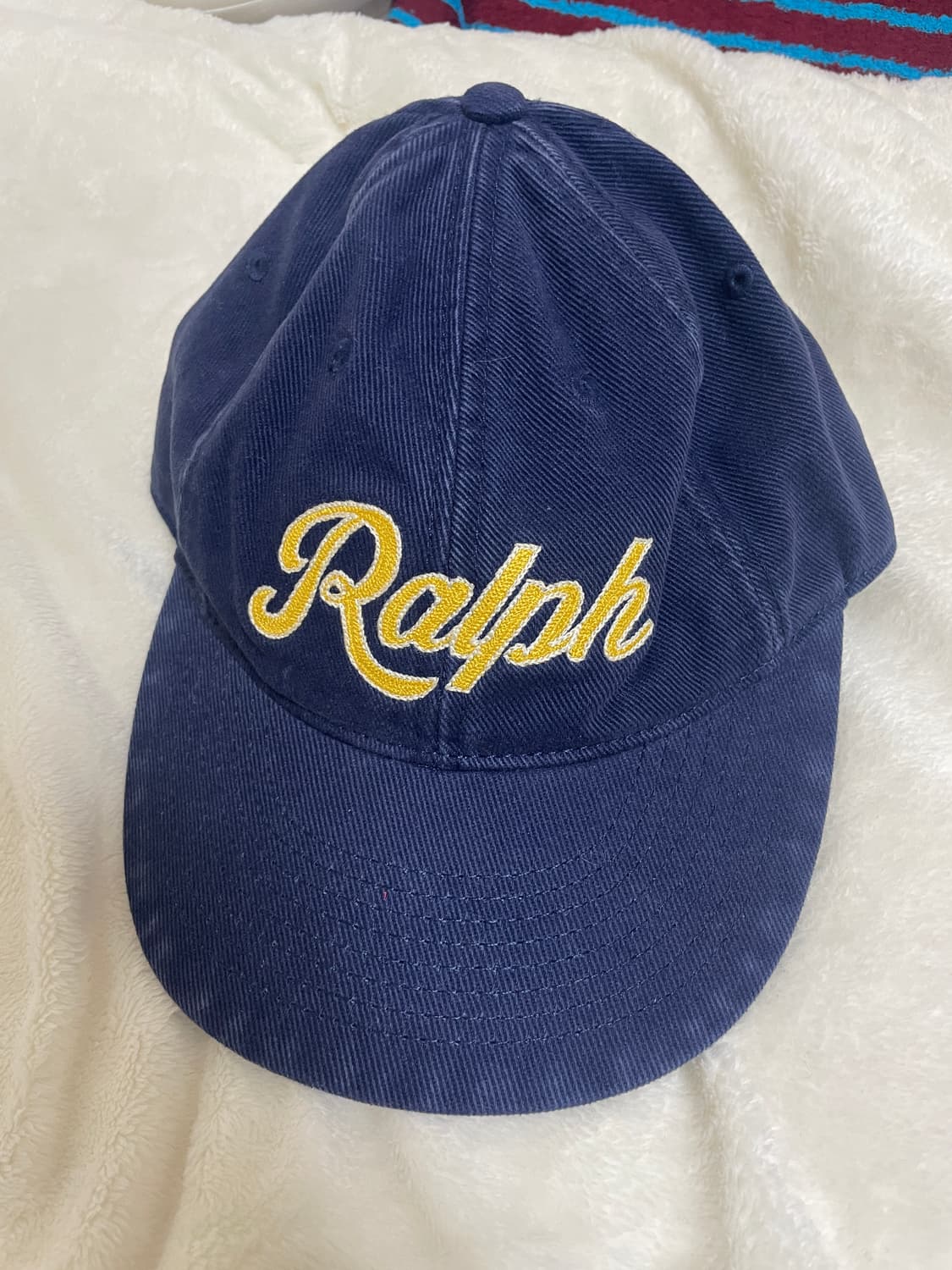 폴로 아플리케 볼캡 옐로우스티치 상품이미지4