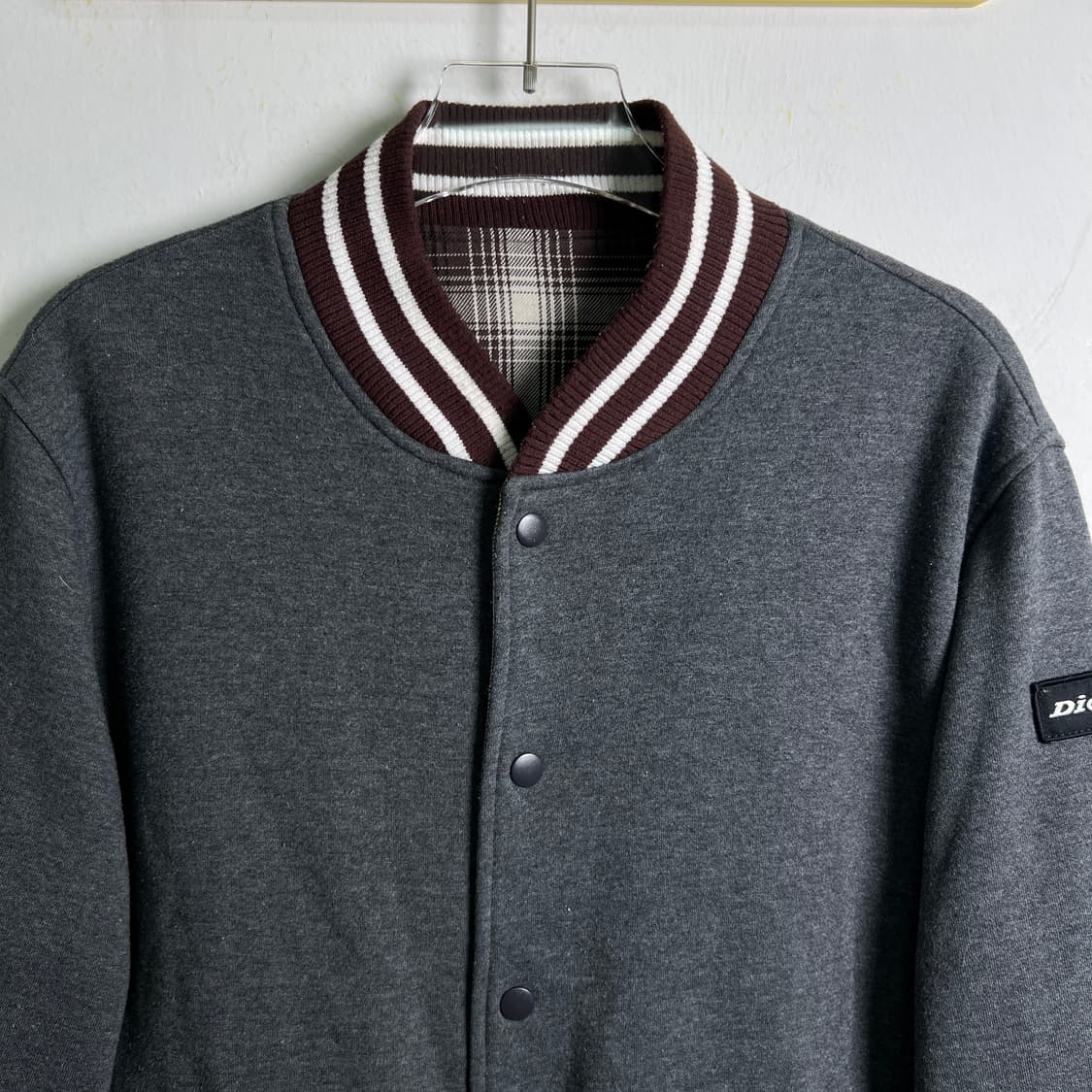 Dickies 디키즈 그레이 리버시블 바시티 자켓 L 상품이미지4