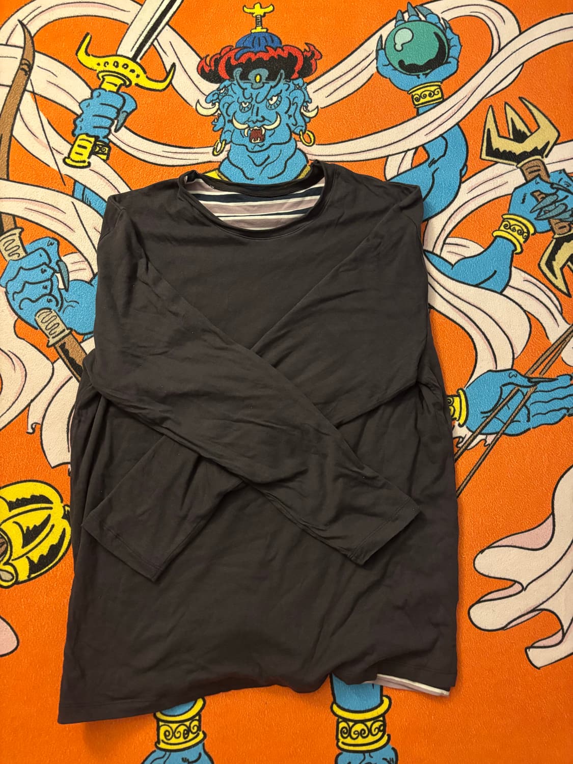 해칭룸 two face stripe tee 상품이미지1