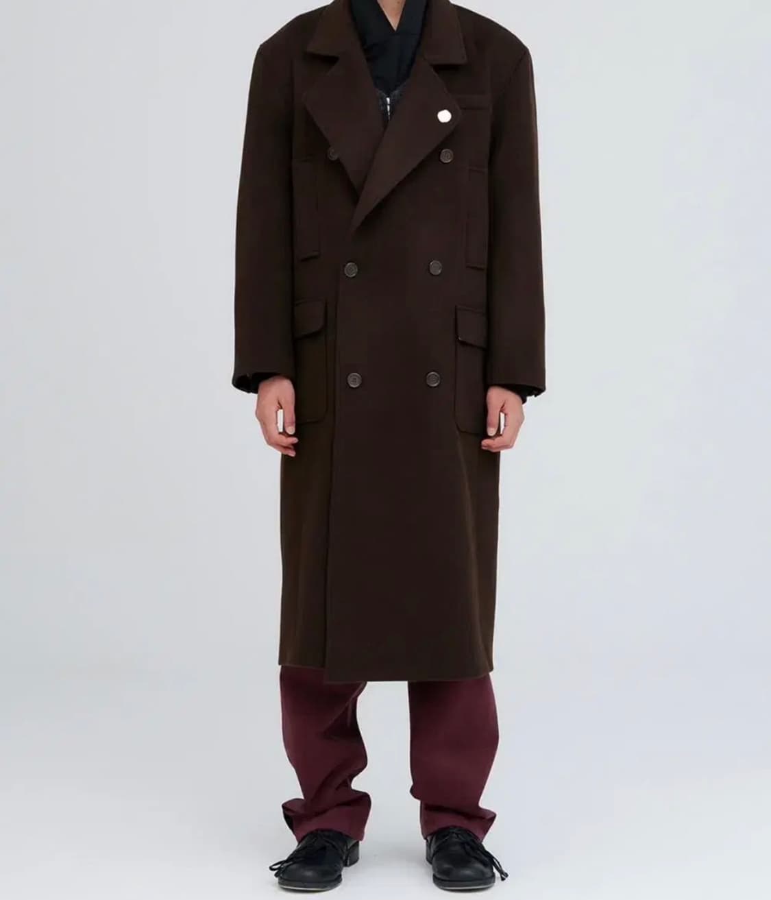 애니타임로릭 라벤더 더블 코트 M(브로치 증정) 상품이미지1