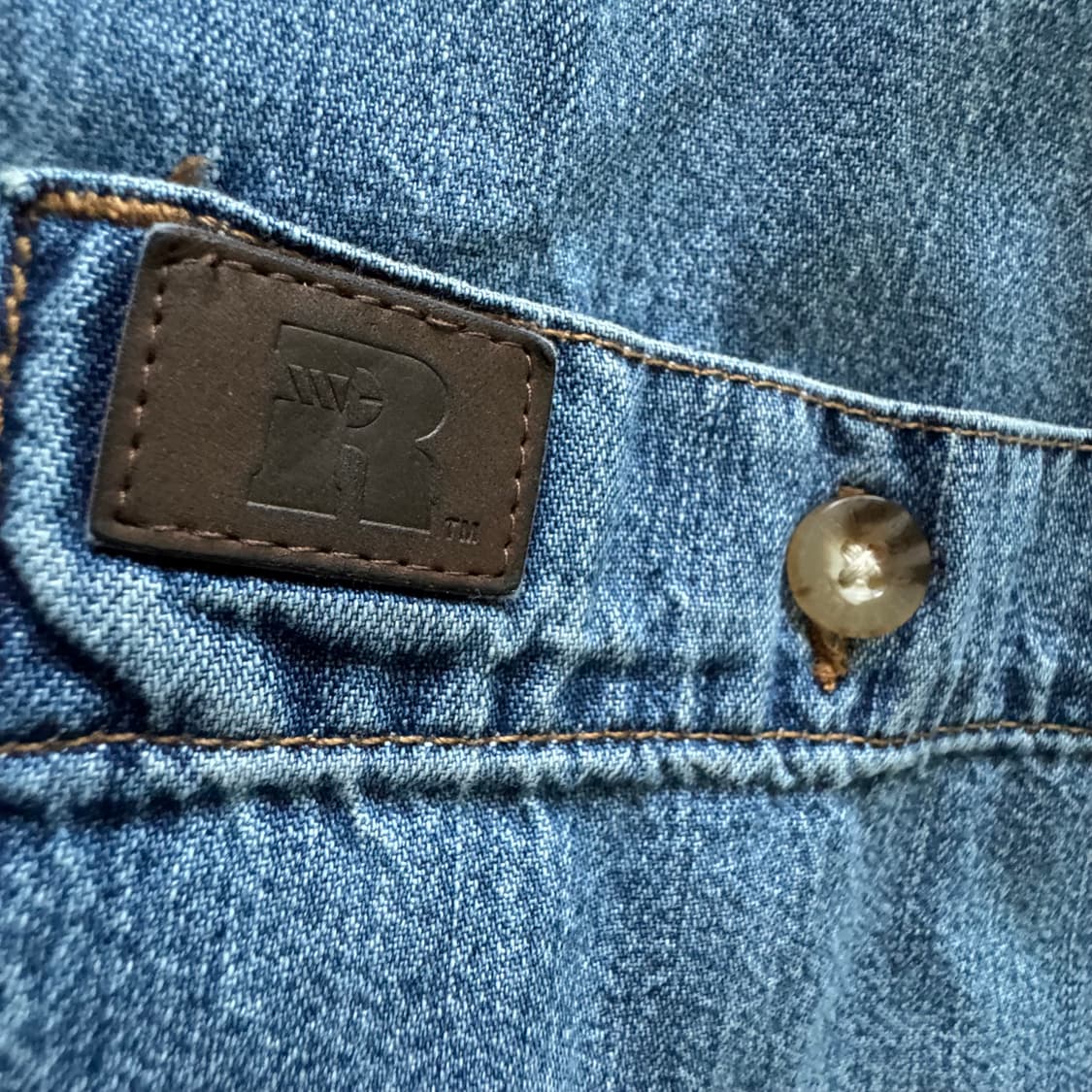 빈티지 랭글러 데님 셔츠 M 상품이미지8