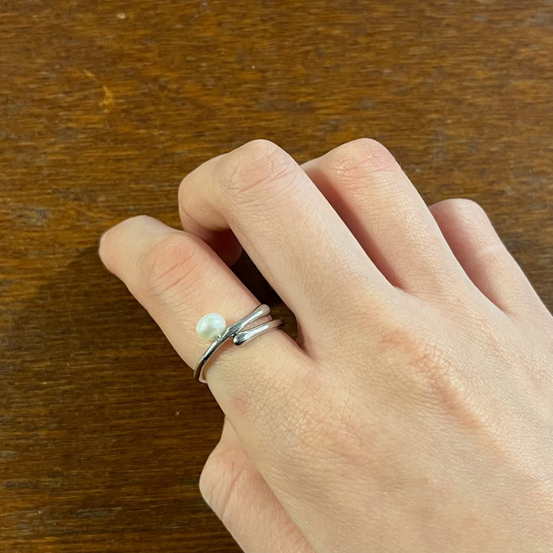 새상품 여성 신주 진주알 반지  상품이미지5