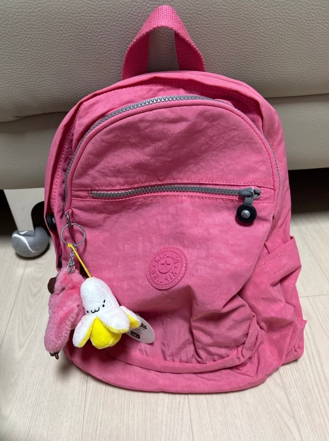 키플링 핑크 백팩 + 키링 인형 / 키플링 백팩 / 키플링 가방 상품이미지2