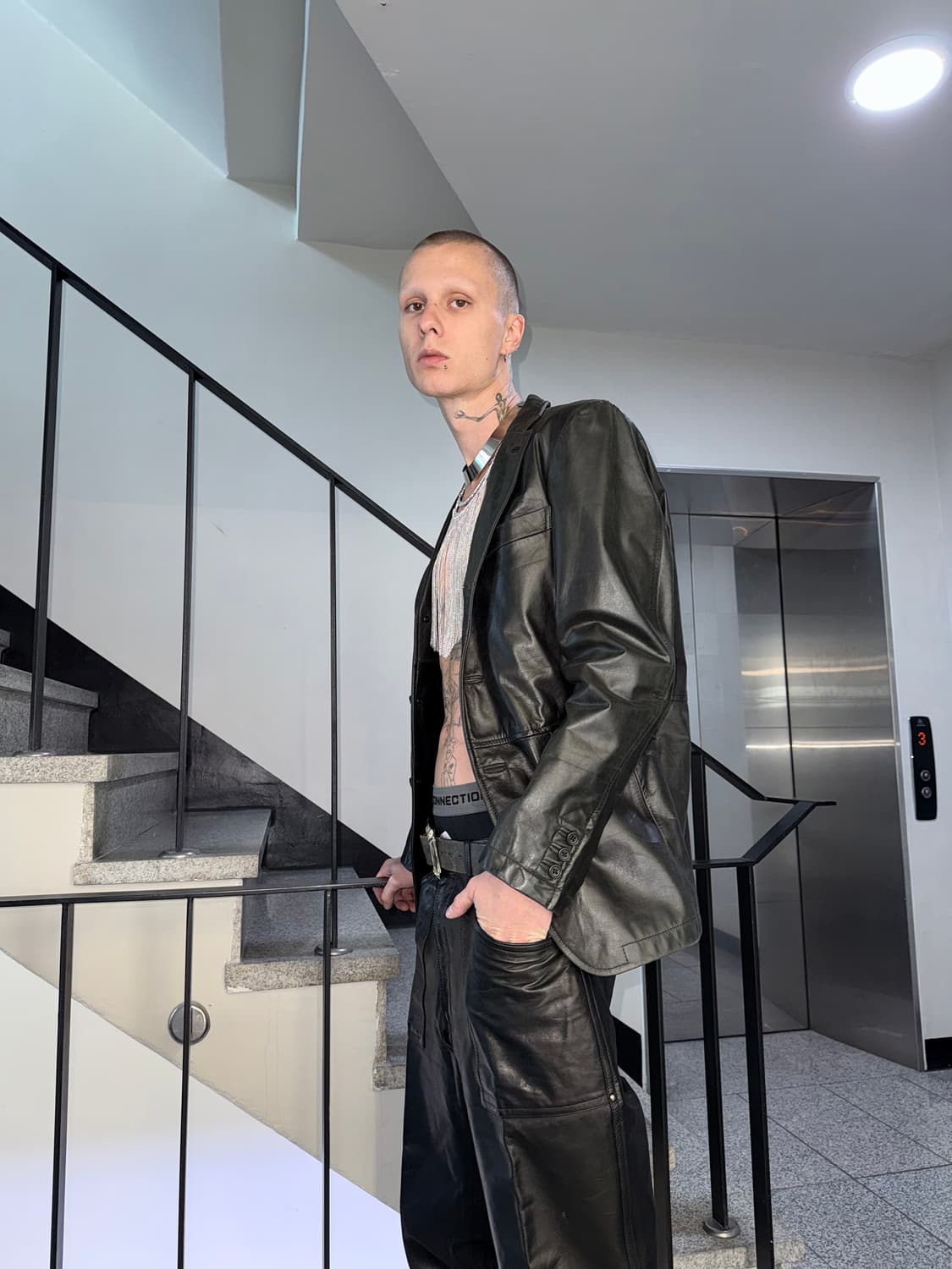 leather blazer 상품이미지1