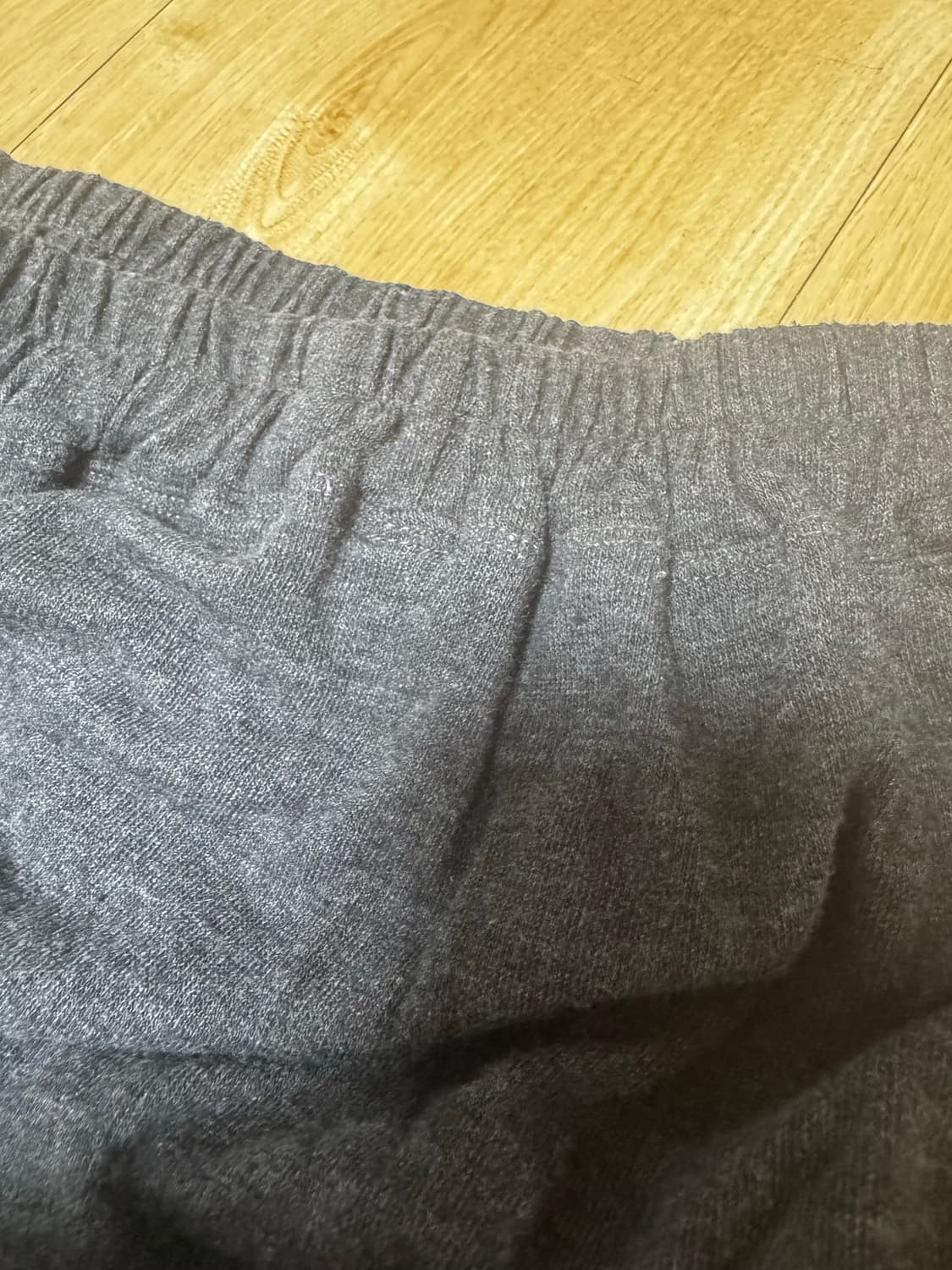 세릭 드레이프 롱 스커트 챠콜 상품이미지4