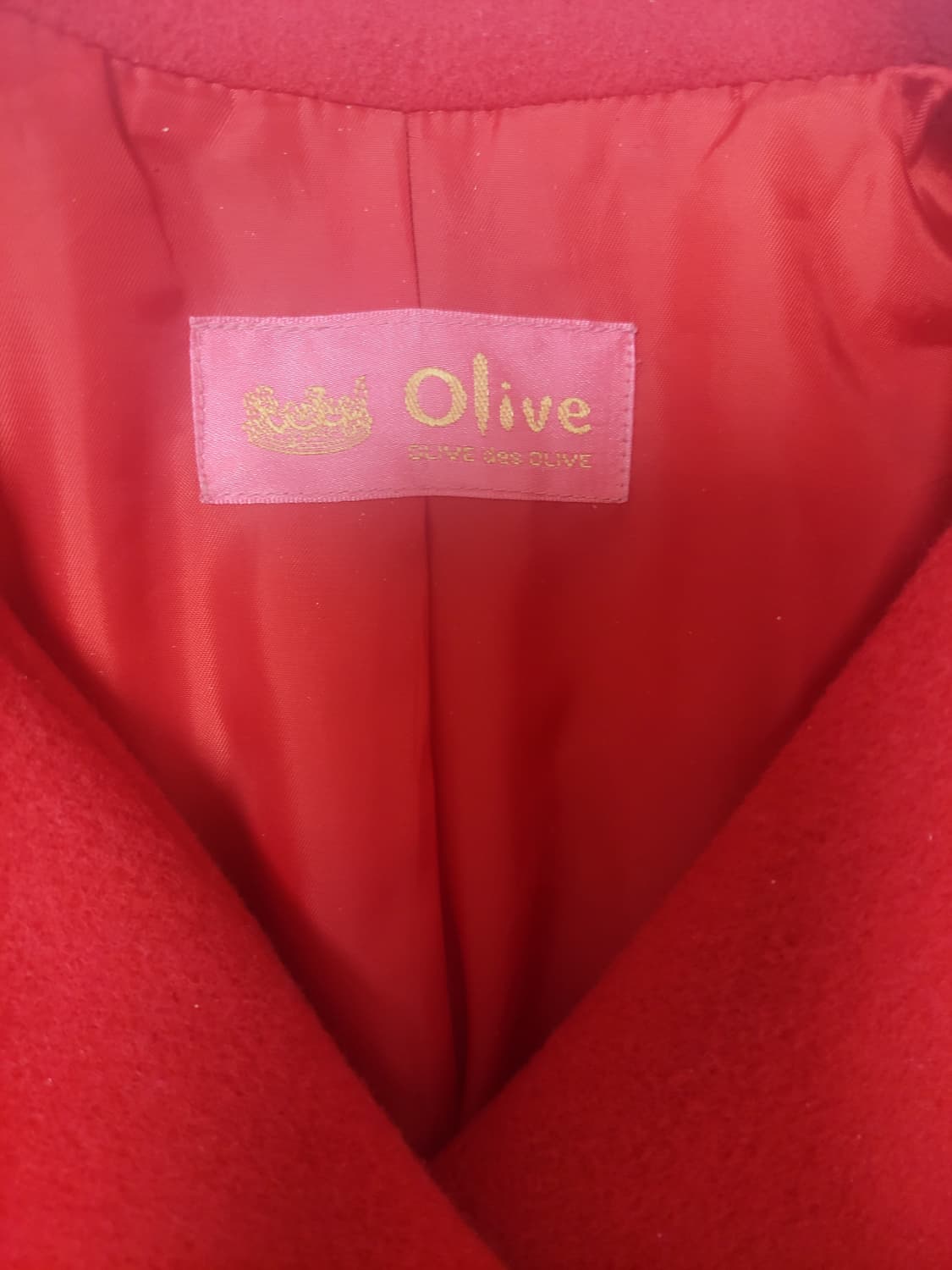 급처상태좋음!올리브데올리브 프라다느낌 귀요미자켓코트 레니본,럭키슈에뜨st 상품이미지2