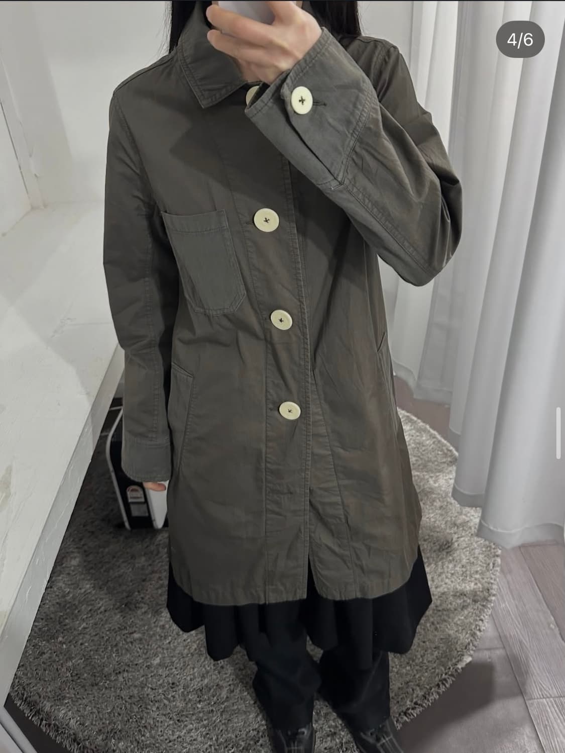 cube sugar button long jacket 상품이미지2