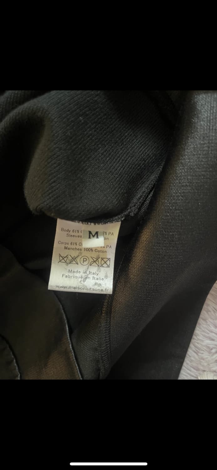 메종키츠네 블랙네이비 맨투맨 M 상품이미지5