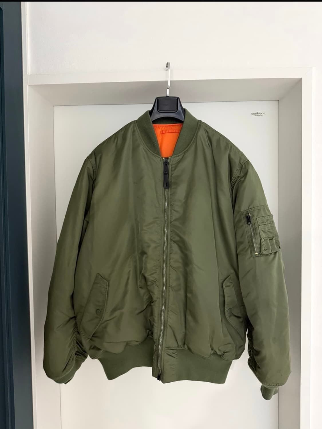 [5L] 재팬핏 알파인더스트리 ma-1 빈티지 세이지 10 그린 상품이미지2