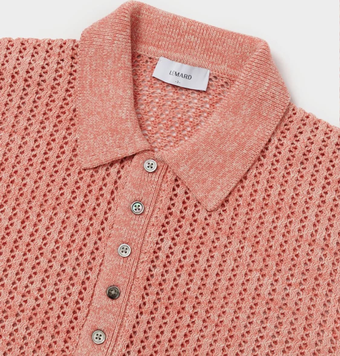 (새상품) 르마드 스카시 반오픈 카라 니트 피치 2사이즈 상품이미지5