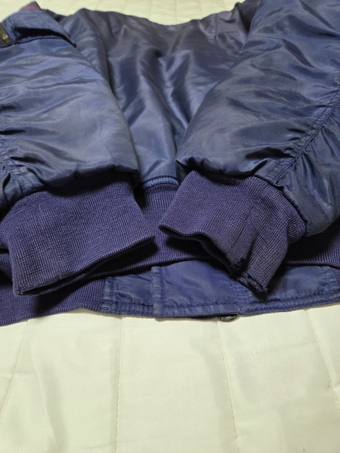 90s 폴로스포츠 스펠아웃 MA-1 랄프로렌 항공점퍼 다크네이비 상품이미지7