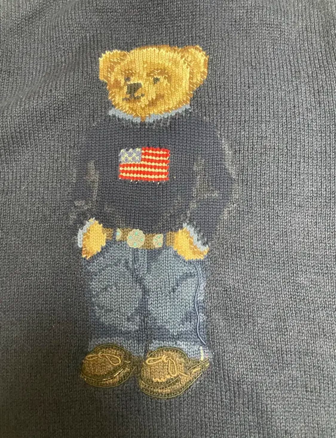 폴로 성조기 베어 니트 상품이미지4