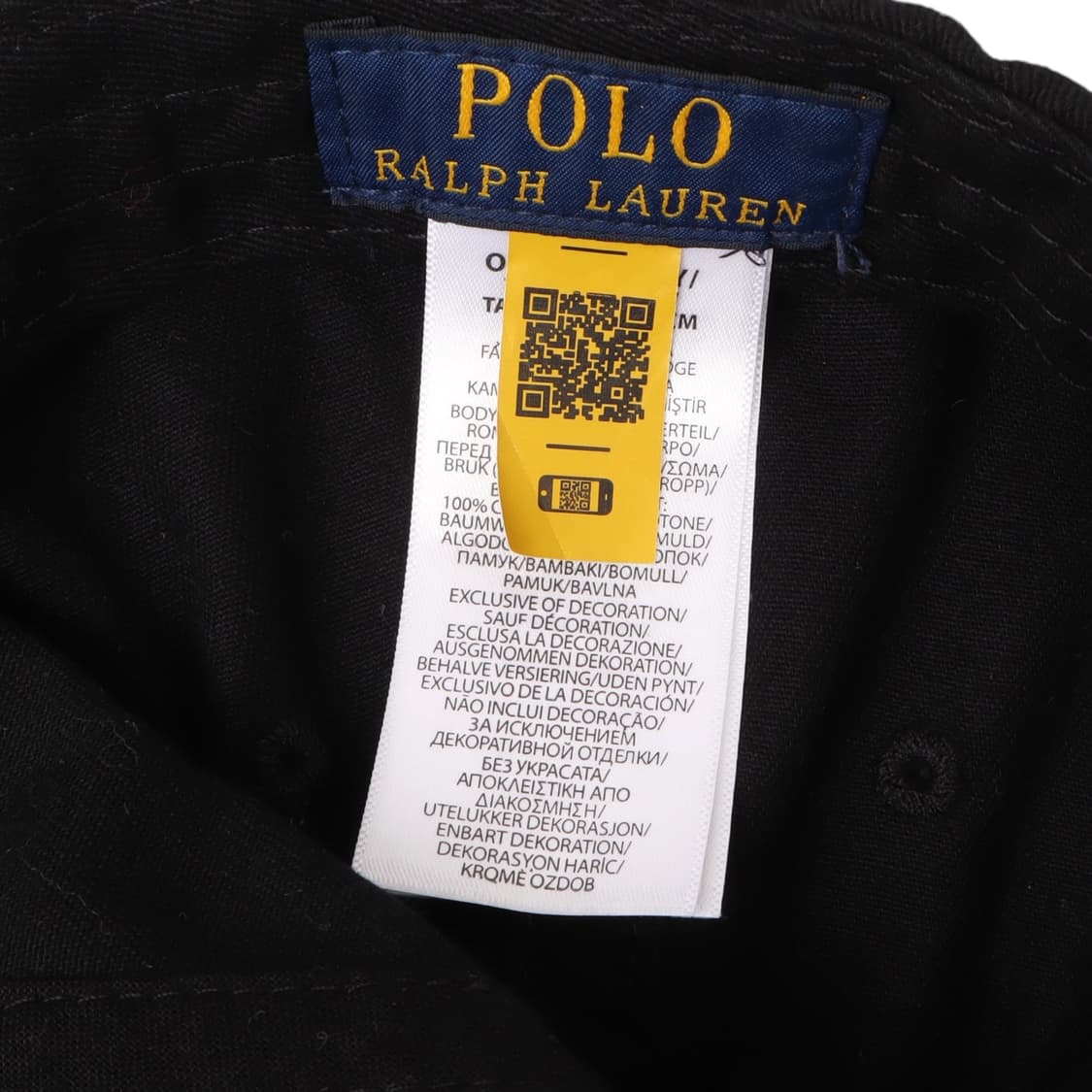 폴로 랄프로렌 QR 블랙 레드포니 볼캡 상품이미지8