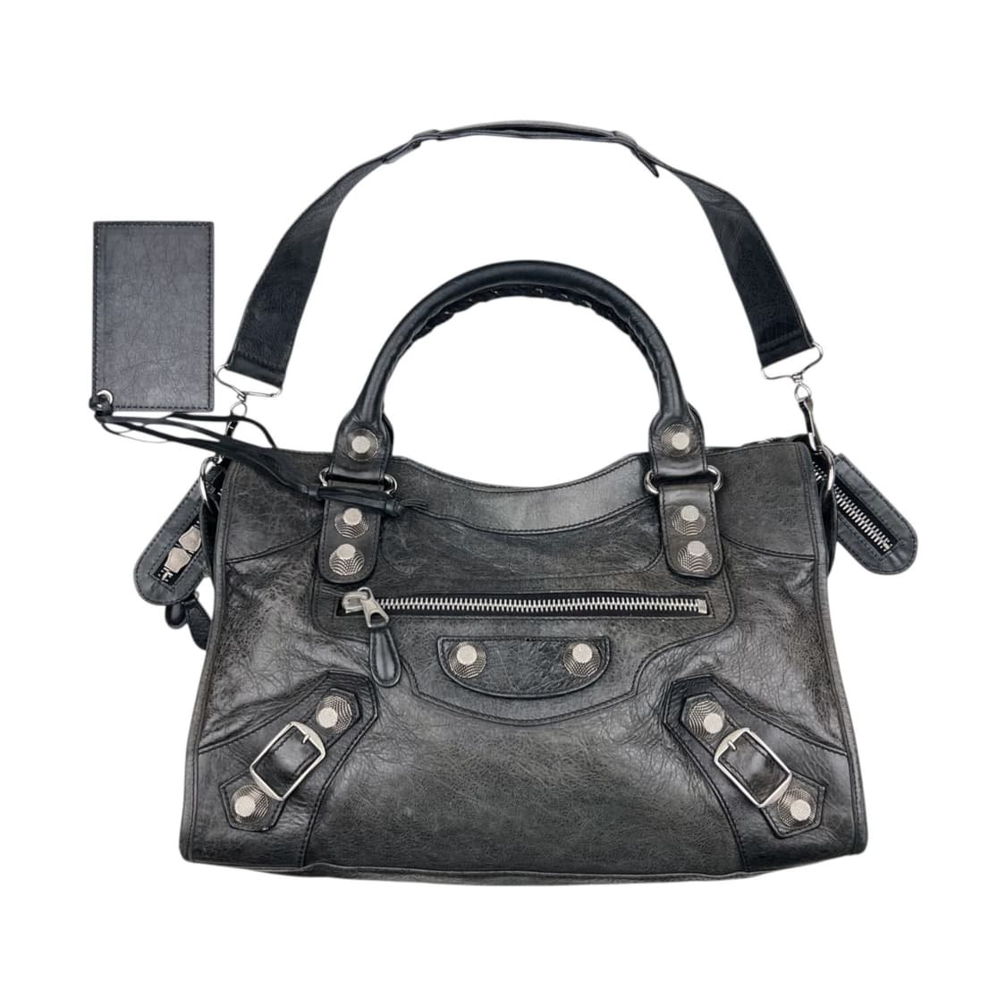 발렌시아가 자이언트 시티백 블랙. 모터백 르시티 르카골 상품이미지1