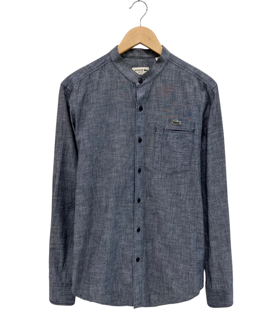 라코스테 차이나넥 셔츠 쿨그레이 (M) 상품이미지1