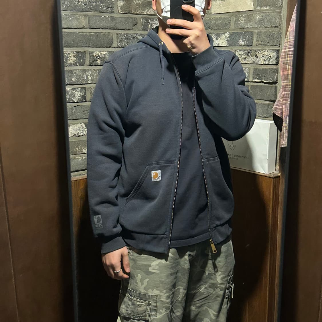 S) 칼하트 레인디펜더 워크웨어 써멀 후드집업 상품이미지10