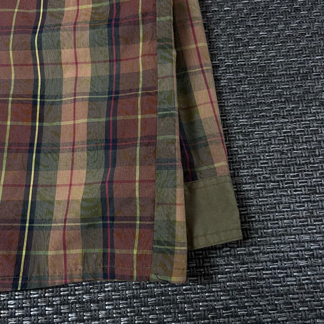 힌트히트 빈티지 브라운 멀티 배색 체크 긴팔 셔츠 XL 상품이미지5