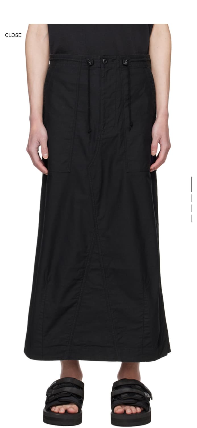 Needles Fatigue Midi Skirt(Black) 상품이미지1