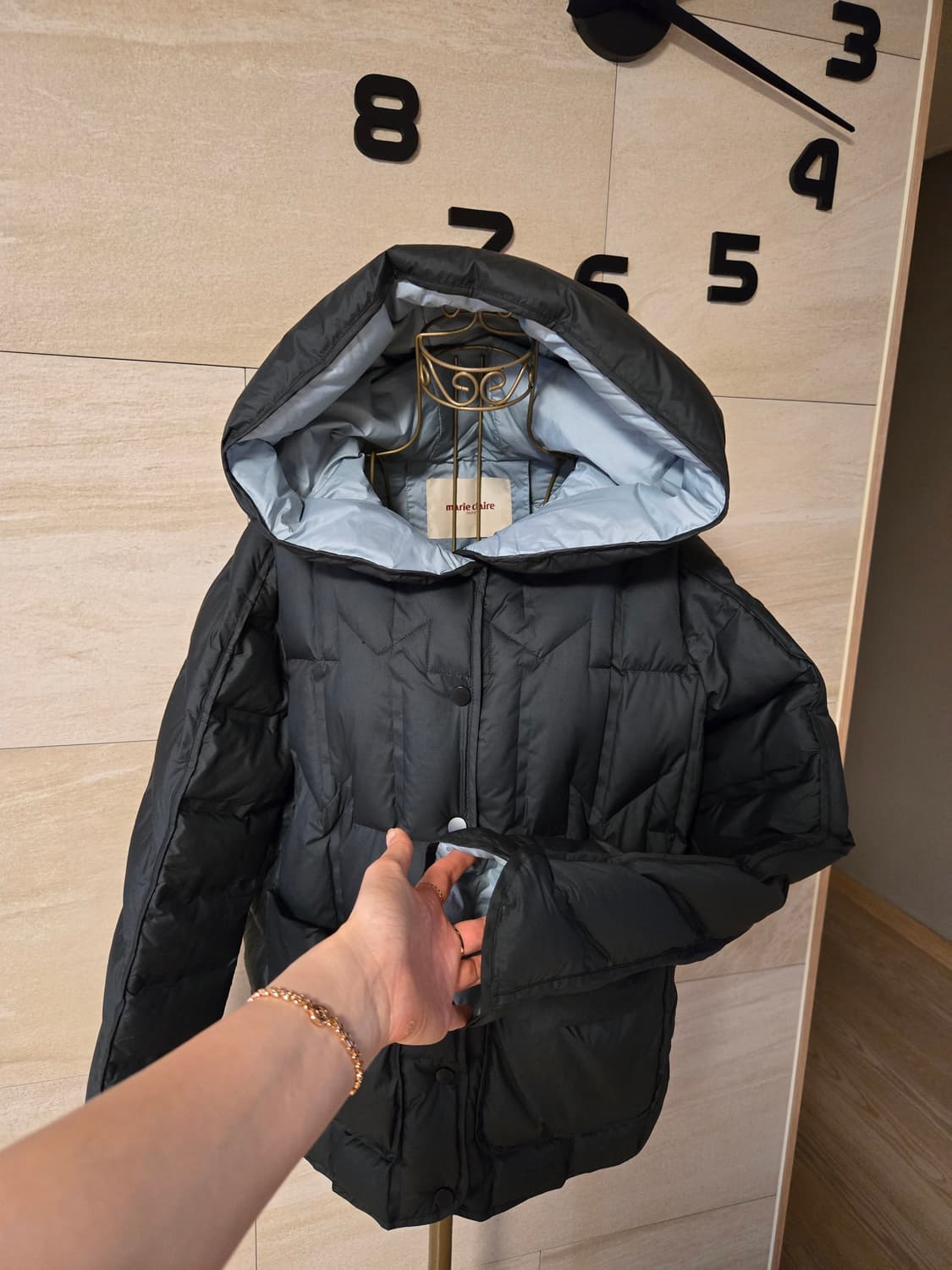 [85] 마리끌레르 퀼팅 여성 덕다운 패딩 상품이미지4