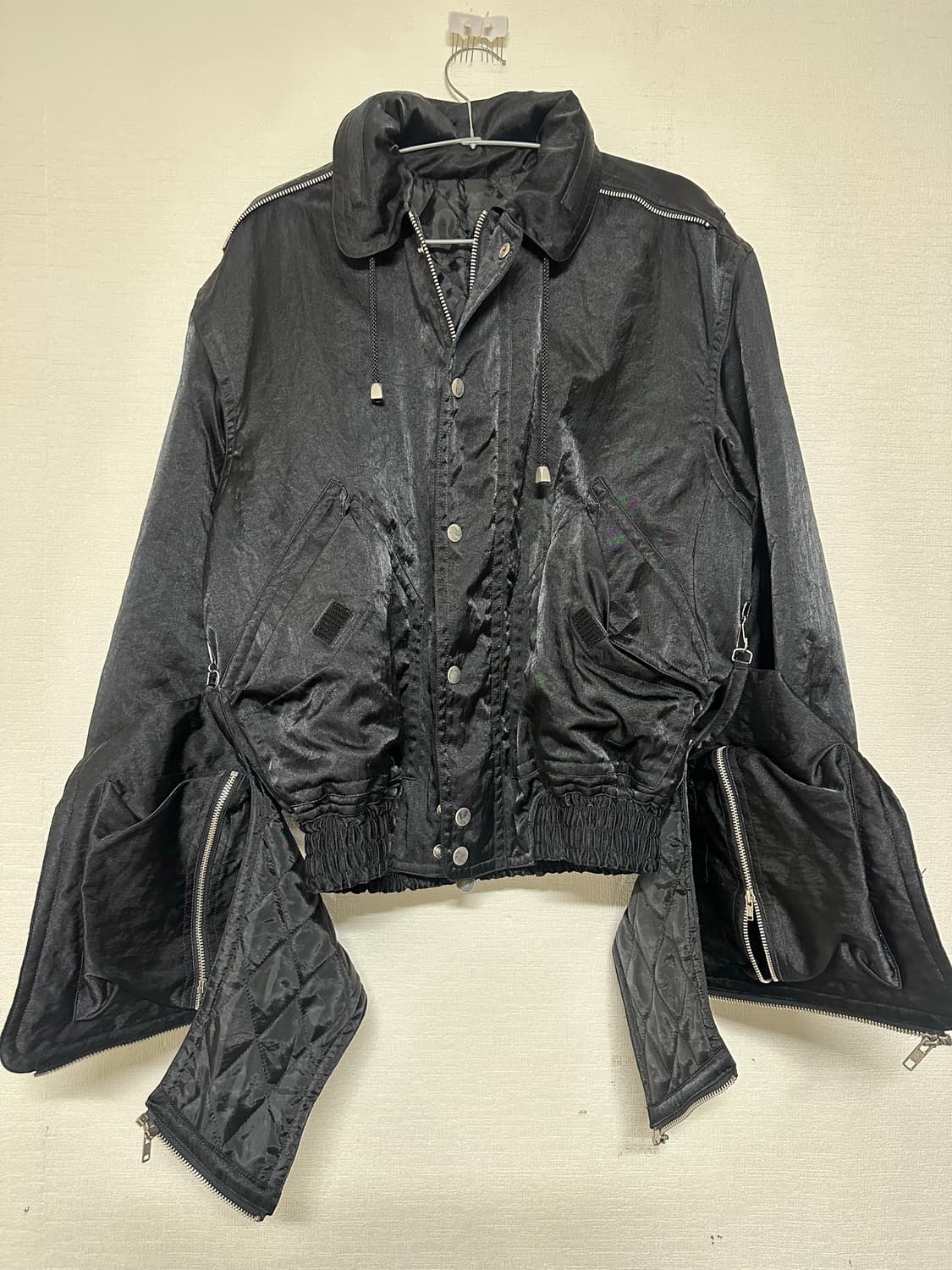 디테쳐블 80‘s 스타일 봄버재킷 상품이미지4