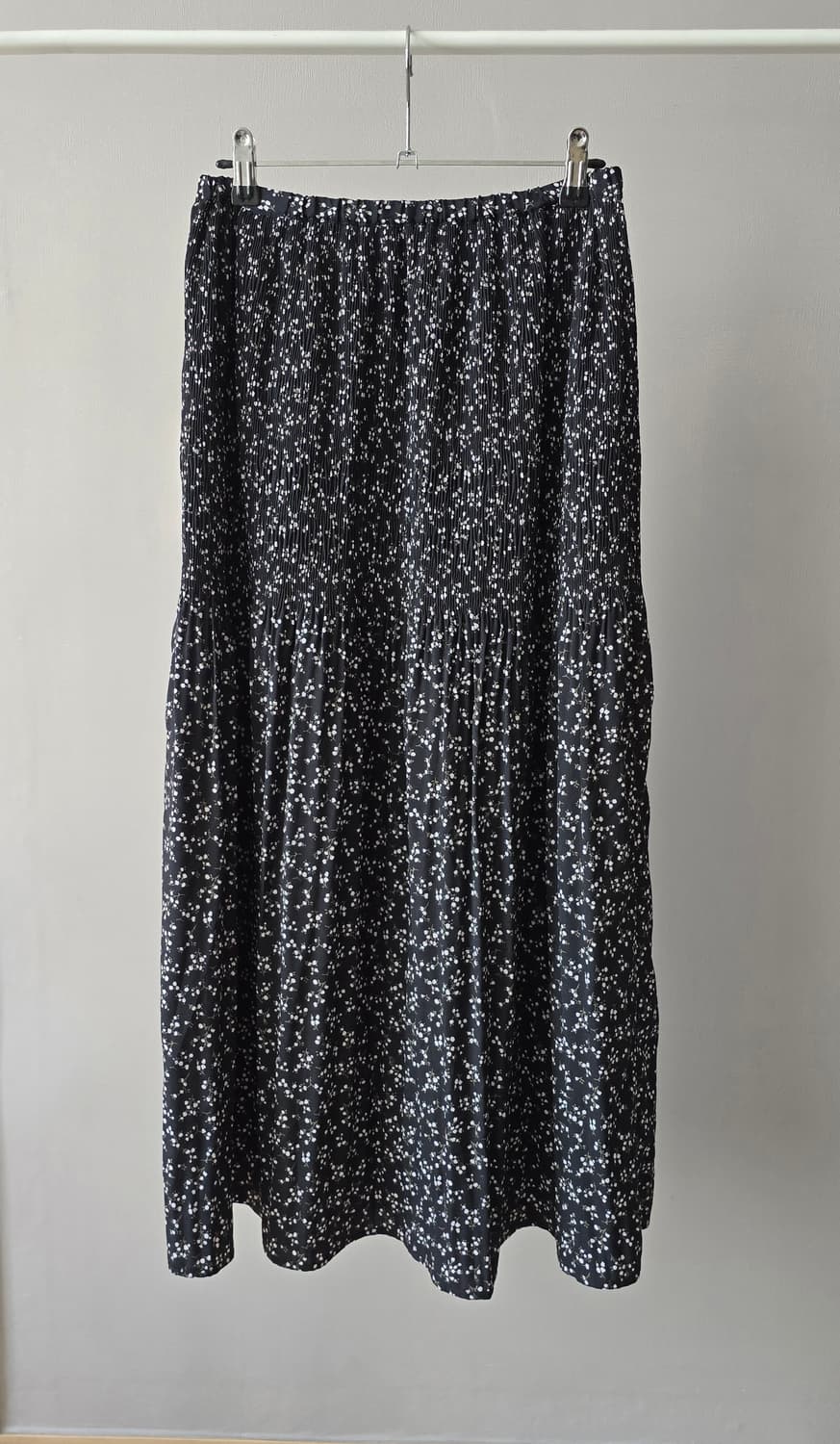 nano universe 블랙 플라워 롱 스커트 / F 상품이미지1