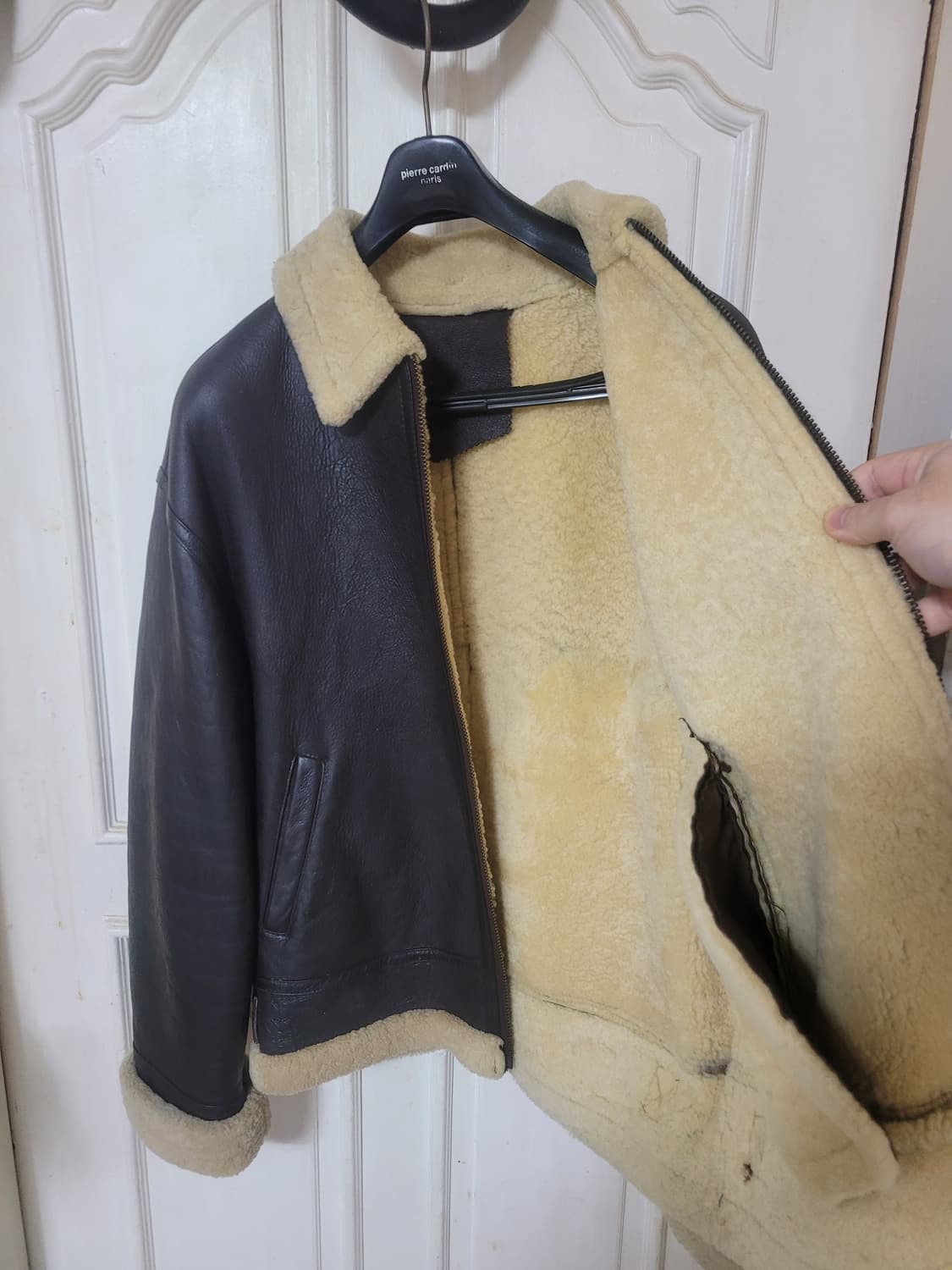 B6 리얼 무스탕 팝니다. 상품이미지4