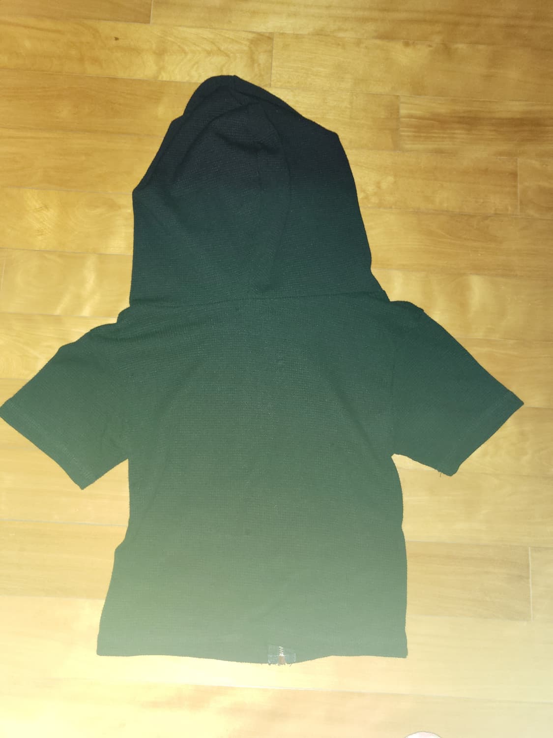 블랙 반팔 후드집업 투웨이 상품이미지5