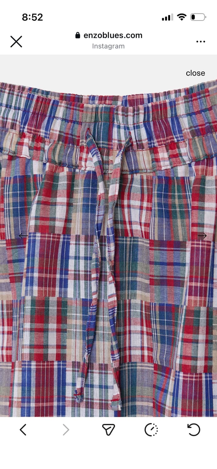 Enzo blues 26ss 체크 스커트 상품이미지5