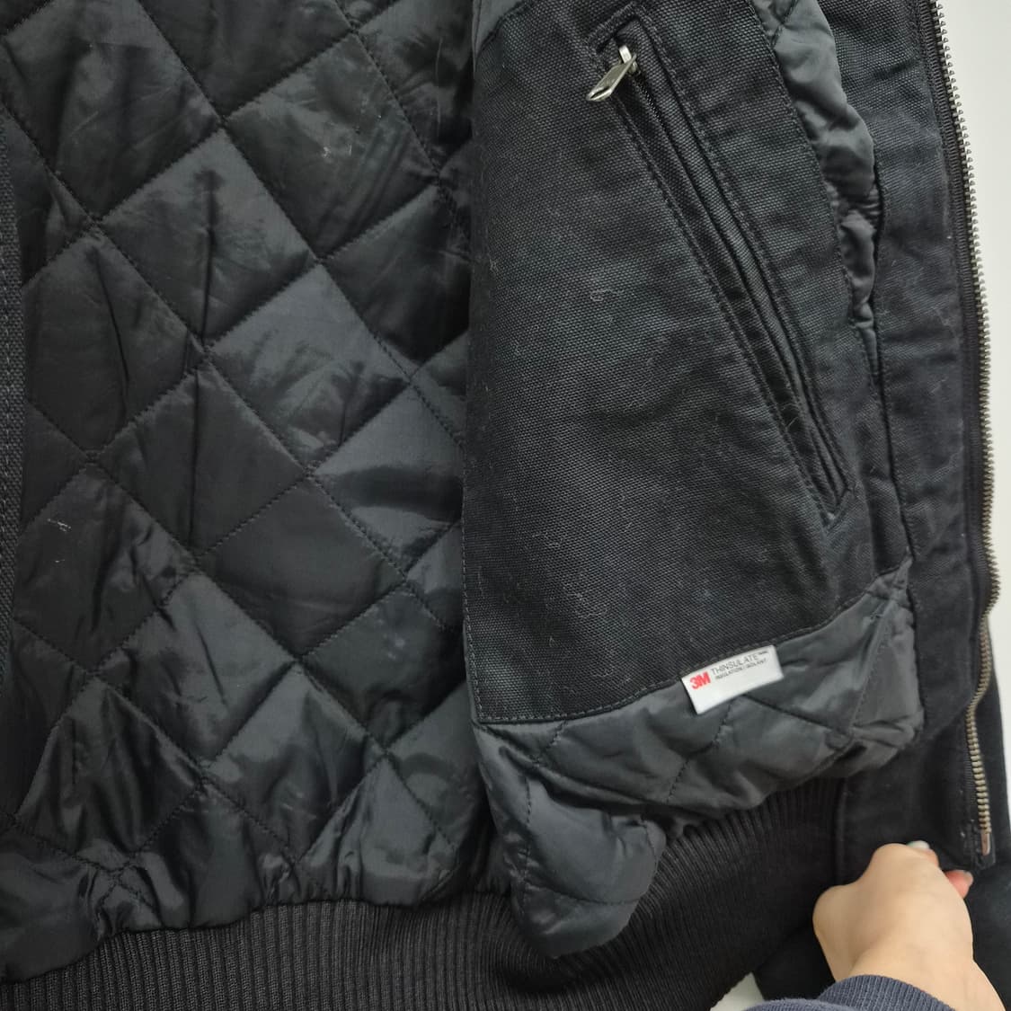 칼하트 액티브 후드 자켓 블랙 남녀공용 S 상품이미지10