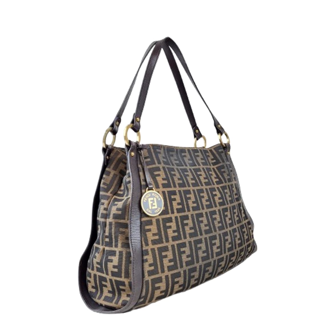 정품 펜디 FF 주카 타바코브라운 스퀘어백  상품이미지2