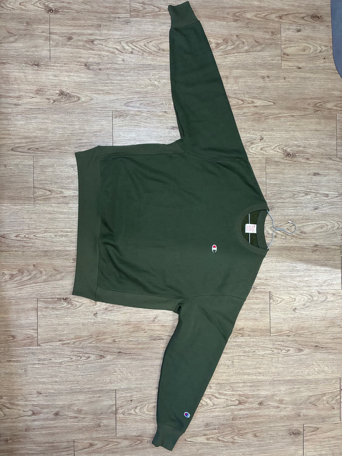 (새상품) 챔피온 리버스위브 기모 스웻셔츠(맨투맨) XL 카키색 상품이미지2