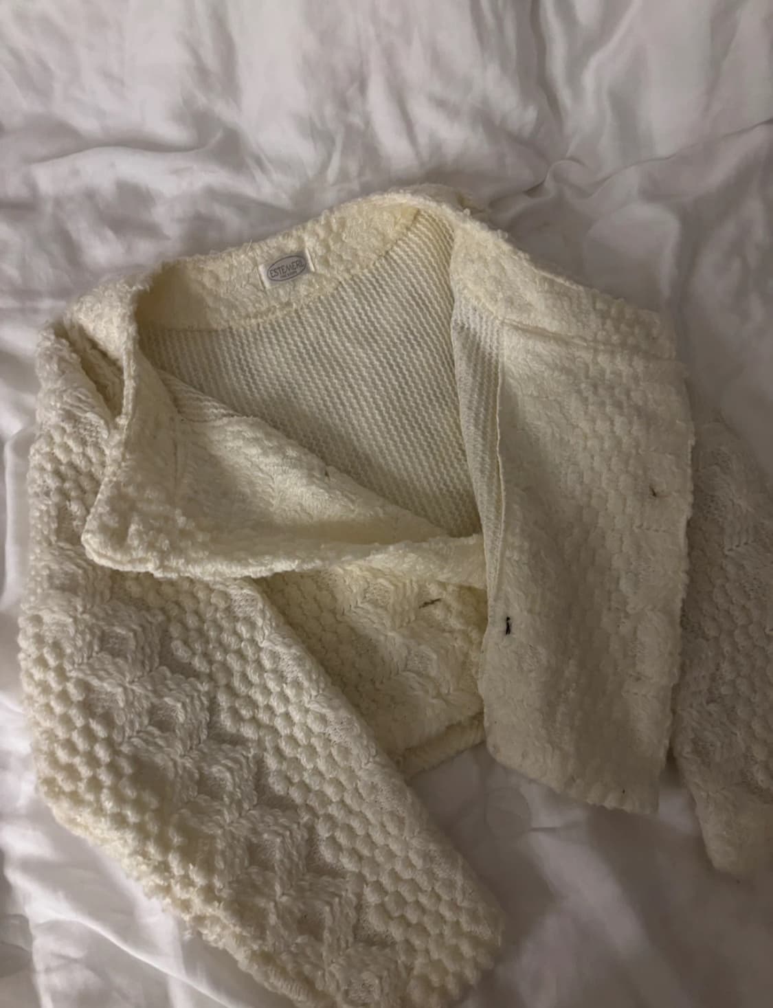 연말 화이트 꽈배기 아우터 상품이미지2