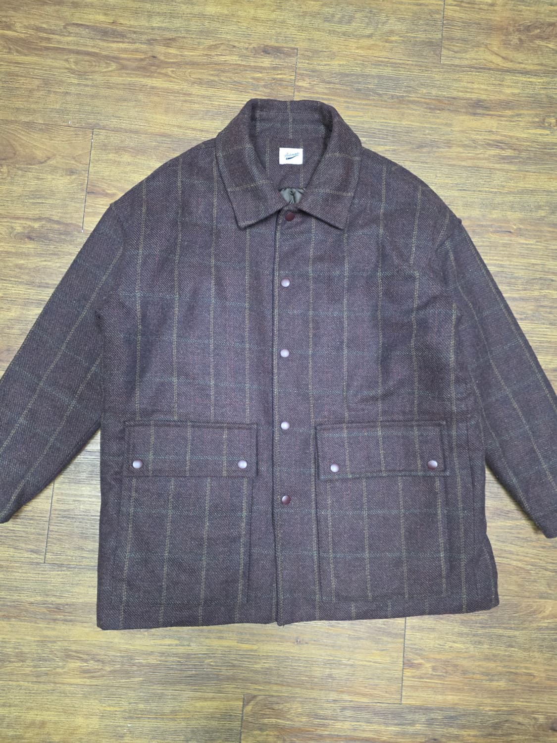 파르티멘토 체크숏 코트 상품이미지3