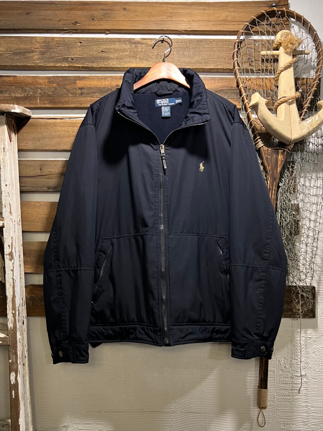 [2XL]폴로 랄프로렌 네이비 나일론 플라이트 자켓 상품이미지1