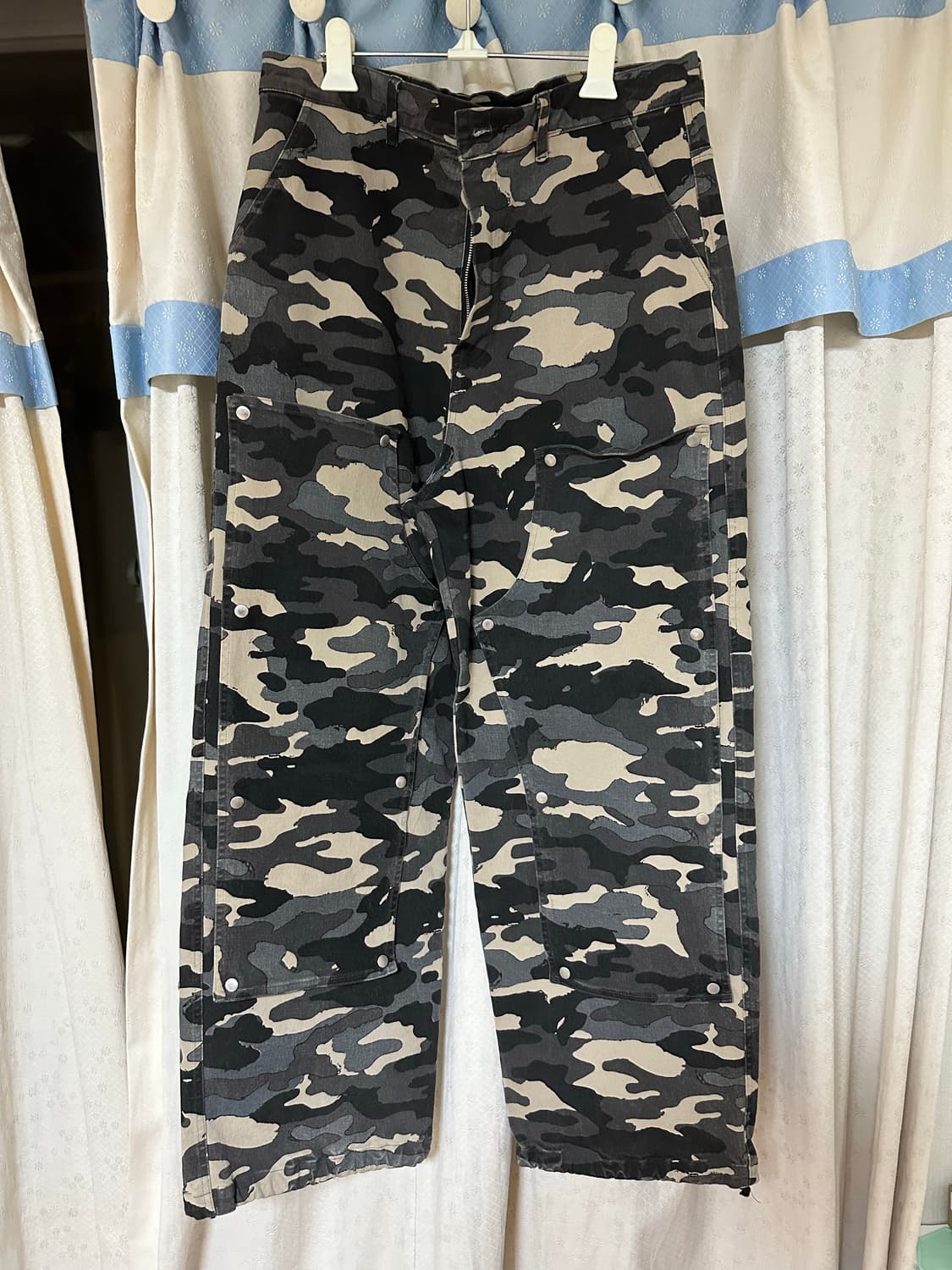9999아카이브 카모 더블니 팬츠 xl 상품이미지3