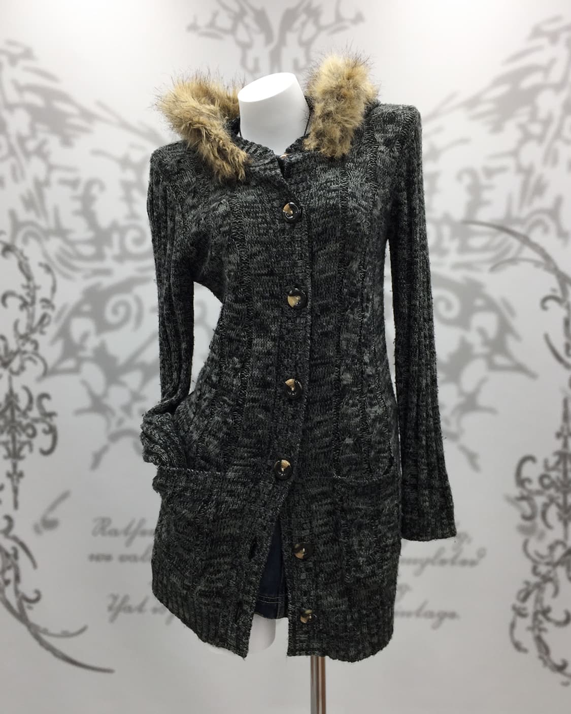 00's archive wolf-jaw knit cardigan 상품이미지5